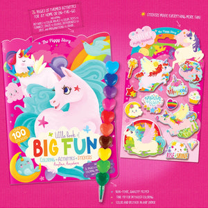 Unicorn 3 Piece Gift Pack | Activity Book, Crayons, Stickers - Girl Nation