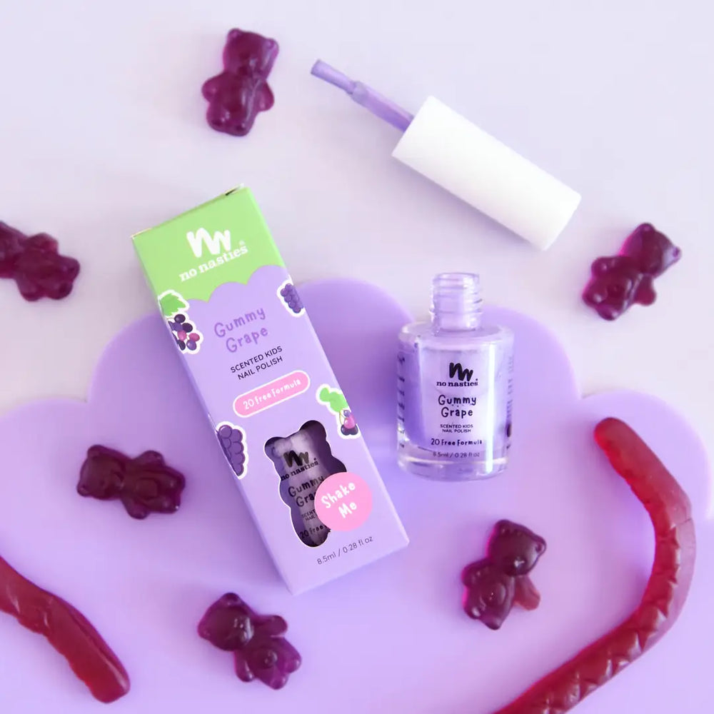 Gummy Grape Water-Based Nail Polish for Kids - No Nasties
