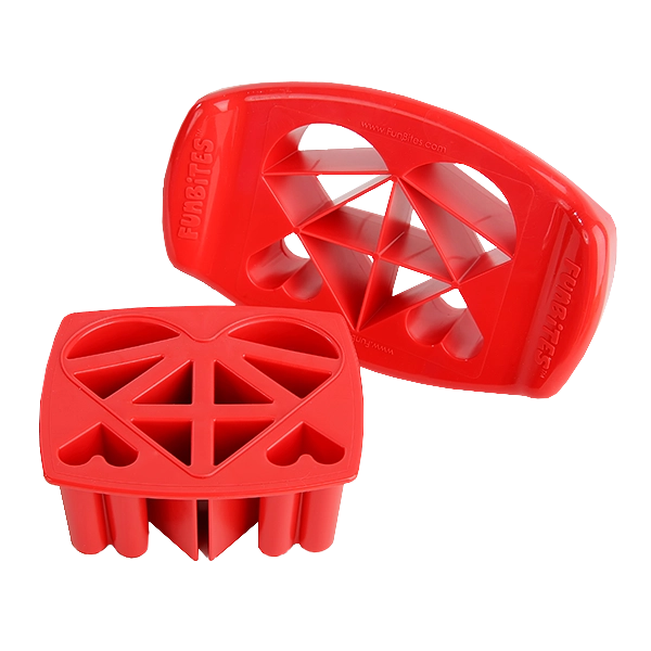 Funbites Sandwich Cutter - Red Hearts - Mini Hippo DISCOUNTED