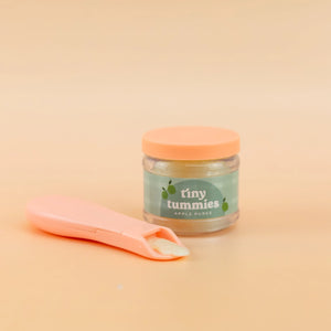 Tiny Tummies Apple Puree Food Jar and Spoon Set - Tiny Harlow