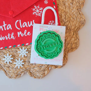 Eco Playdough Stamp | Christmas | North Pole Approved Stamp - Play Sense
