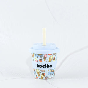 Scoops in Blue Babycino Cup - 120ml (Straw Included) - BBCINO