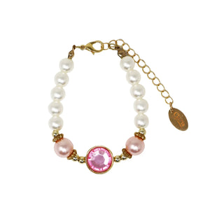Claris Necklace and Bracelet Set - Pink Poppy