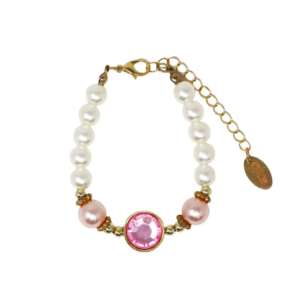 Claris Necklace and Bracelet Set - Pink Poppy