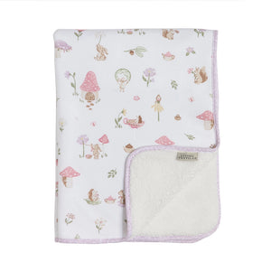 Jersey Sherpa Pram Blanket - Whimsical Wonderland - Living Textiles
