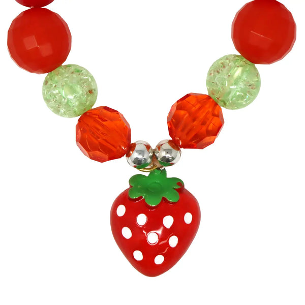 Strawberry Pop Bracelet - Pink Poppy