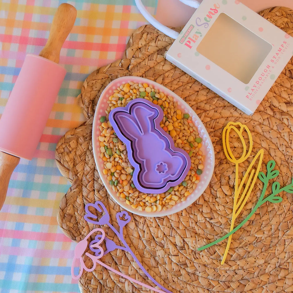Eco Playdough Stamp | Easter Collection | Easter Bunny Tail - Play Sense
