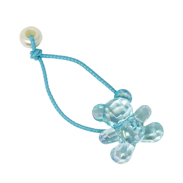 Teddy Bear Hair Elastics - Pink Poppy