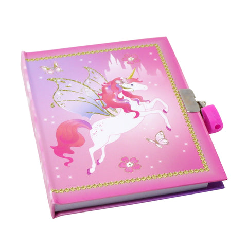 Unicorn Princess Scented Lockable Diary - Pink Poppy