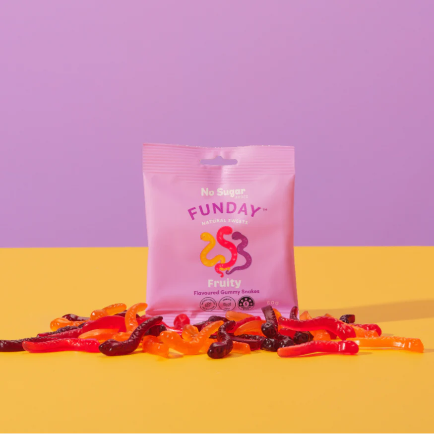 Fruity Gummy Snake 50g - Funday Natural Sweets