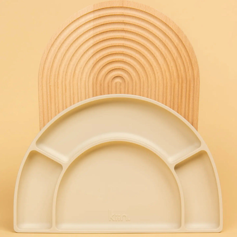Silicone Divided Plate - Vanilla - Kiin