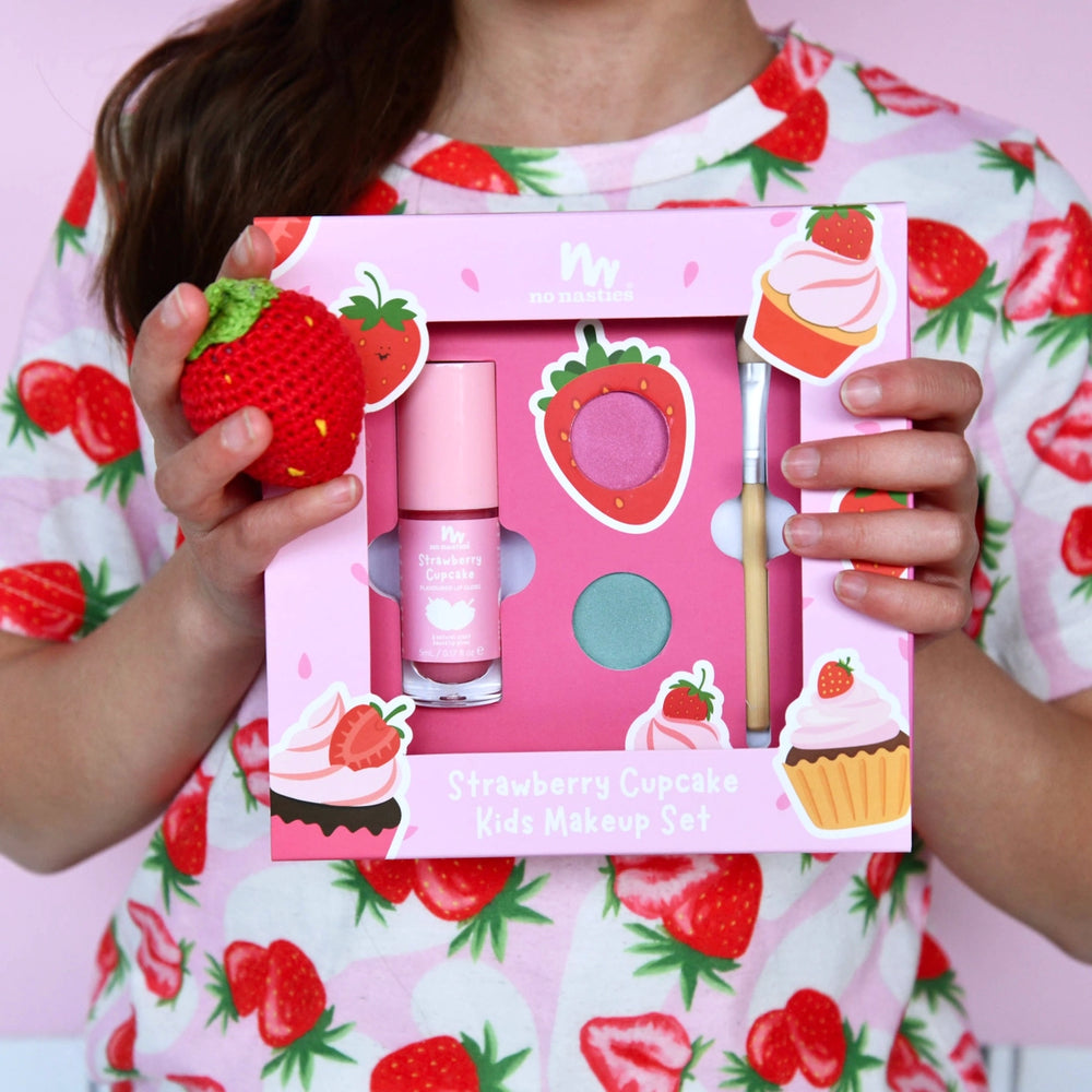Strawberry Cupcake Natural Makeup Gift Set - No Nasties