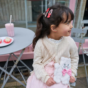 Cutesy Bow Stripy Clips - Rockahula Kids