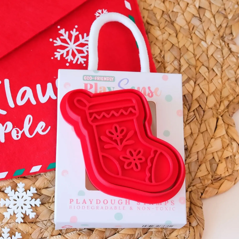 Eco Christmas Playdough Stamp | Nordic Christmas Stocking - Play Sense