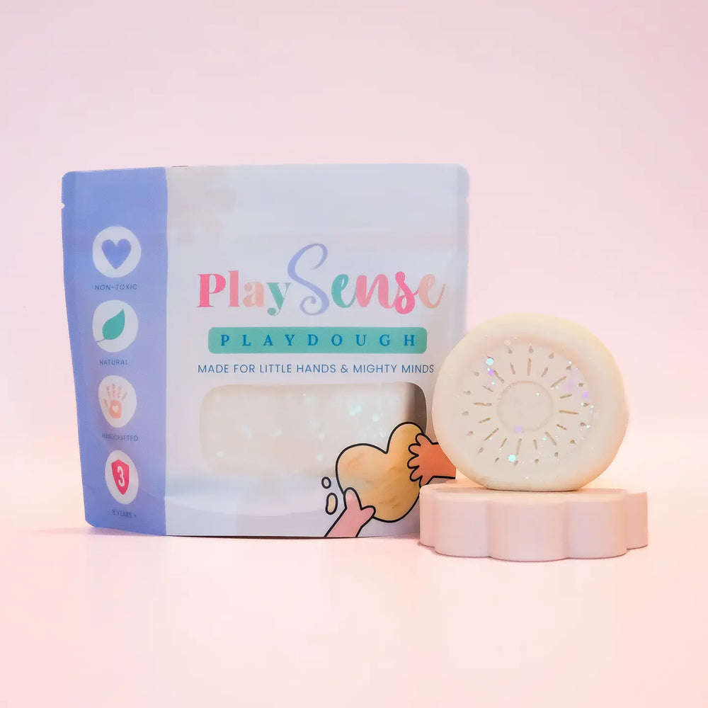 Christmas Playdough - Glitter White | Coconut Scented - Play Sense