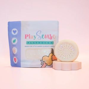Christmas Playdough - Glitter White | Coconut Scented - Play Sense