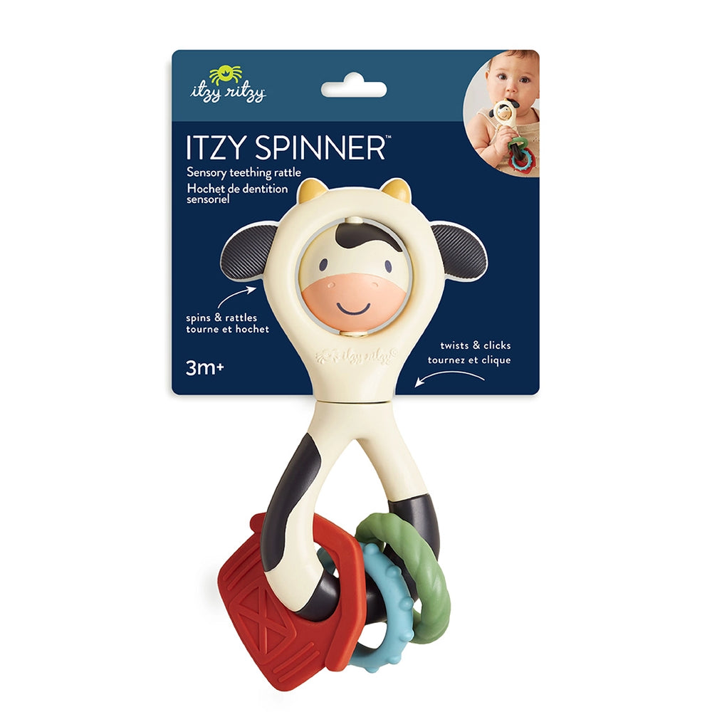 Sensory Teething Rattle - Carmen the Cow - Itzy Ritzy