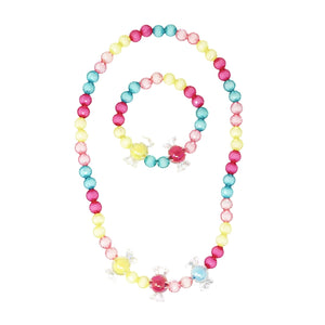 Candy Lolly Necklace & Bracelet - Pink Poppy