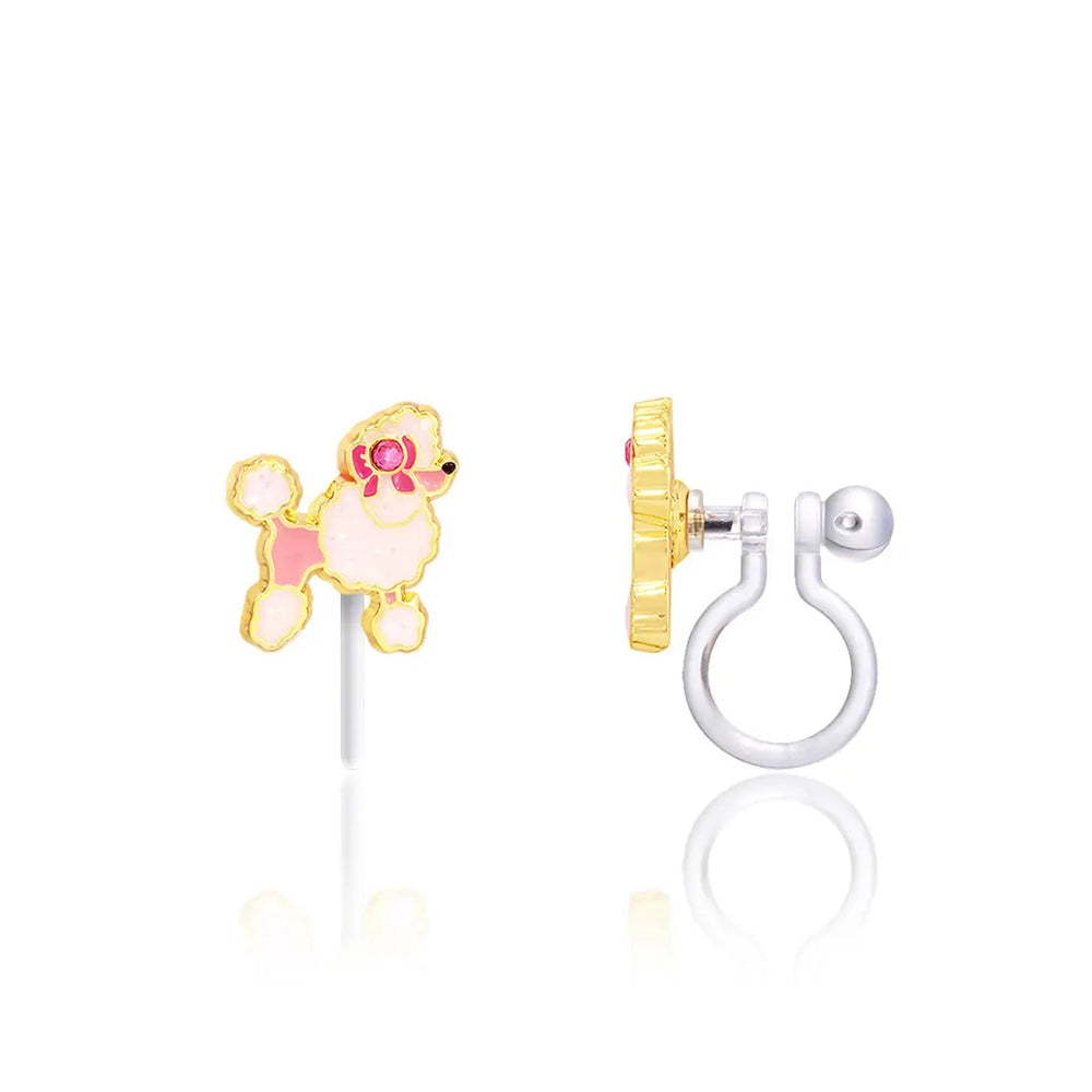 Clip On Cutie Earrings | Pretty Poodle - Girl Nation