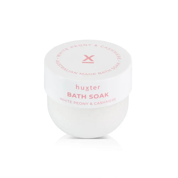 300gm Bath Soak Boxed - White Peony & Cashmere - Huxter