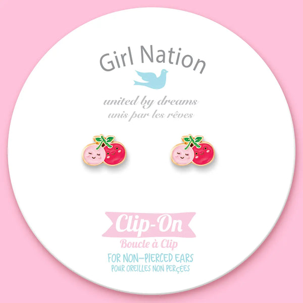 Clip On Cutie Earrings - I Cherry-Ish You - Girl Nation