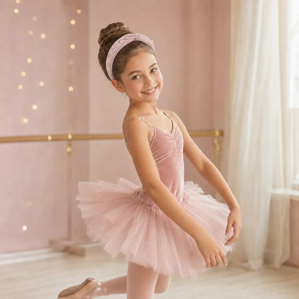 Ballerina Pink Velvet Headband - Lauren Hinkley