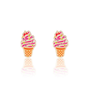 Soft Serve Swirl Cutie Stud Earrings - Girl Nation DISCOUNTED