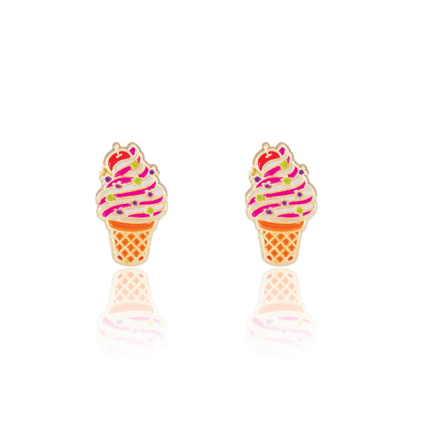 Soft Serve Swirl Cutie Stud Earrings - Girl Nation DISCOUNTED