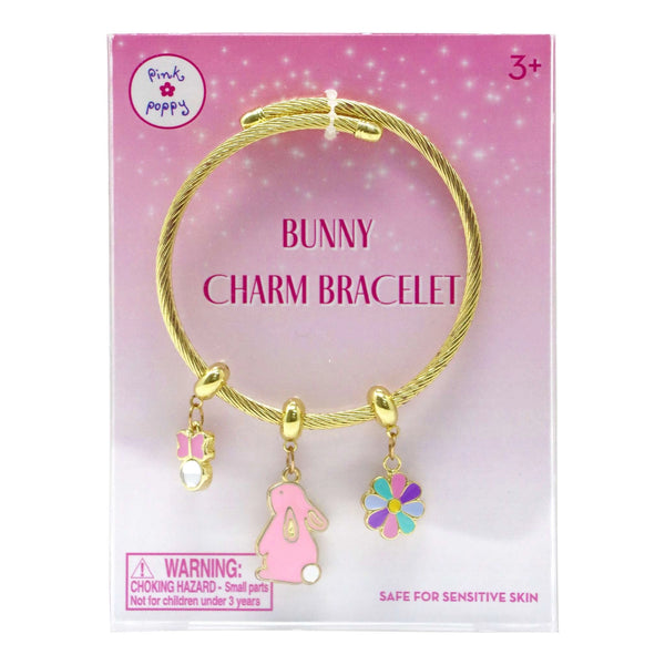 Easter Charm Bracelet - Pink Poppy - DISCOUNTED