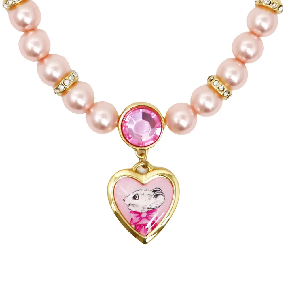 Claris Necklace and Bracelet Set - Pink Poppy