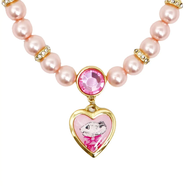 Claris Necklace and Bracelet Set - Pink Poppy