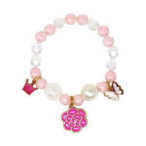 Fairy Blossom Bracelet  - Pink Poppy
