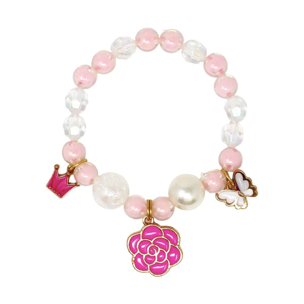 Fairy Blossom Bracelet  - Pink Poppy