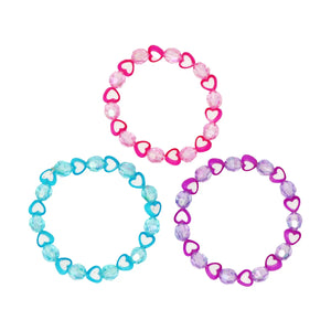 Love Heart Bracelet Sets - Pink Poppy