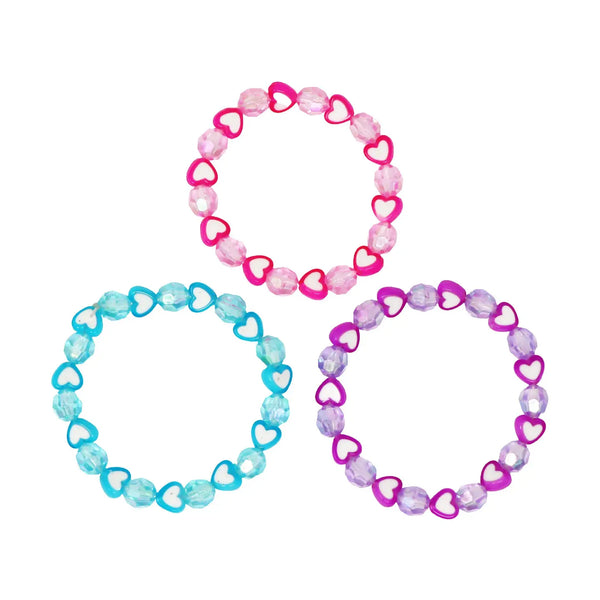 Love Heart Bracelet Sets - Pink Poppy