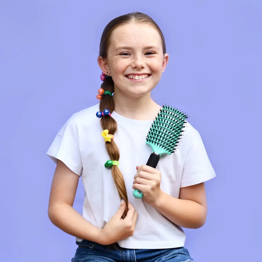 Detangler Hair Tamer Brush - Aqua - No Nasties