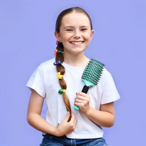 Detangler Hair Tamer Brush - Aqua - No Nasties