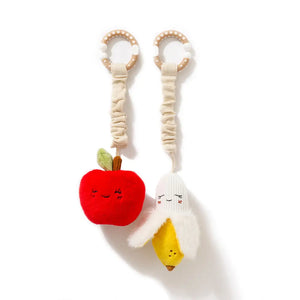 Stroller Toys - Apple & Banana - Living Textiles