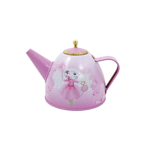 Claris Tea Set with Woven Basket - Pink Poppy