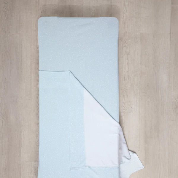 Stacking Bed Sheet Blue Dots - Living Textiles
