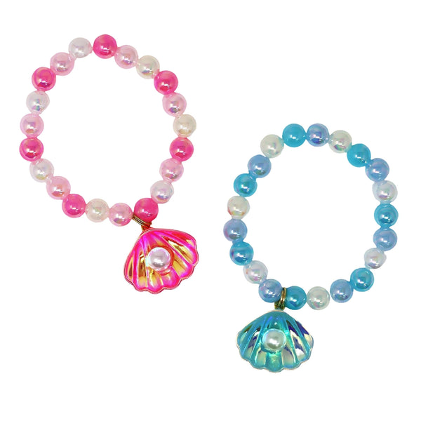 Mermaid Shell Bracelet - Pink Poppy