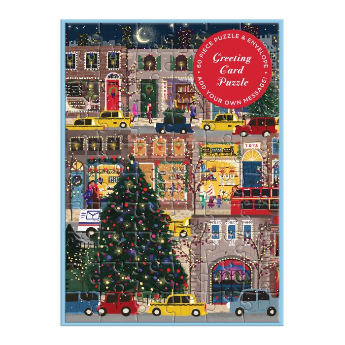 Winter Lights Greeting Card Puzzle - IS GIFT