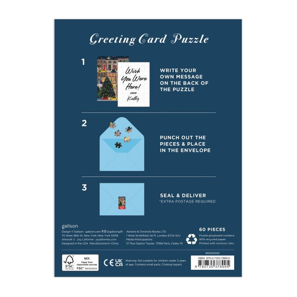 Winter Lights Greeting Card Puzzle - IS GIFT