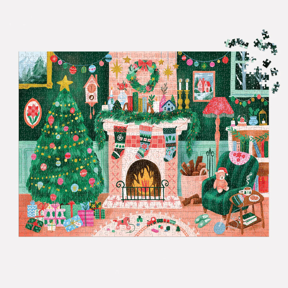 Cozy By The Fireplace 1000PC Puzzle - IS GIFT