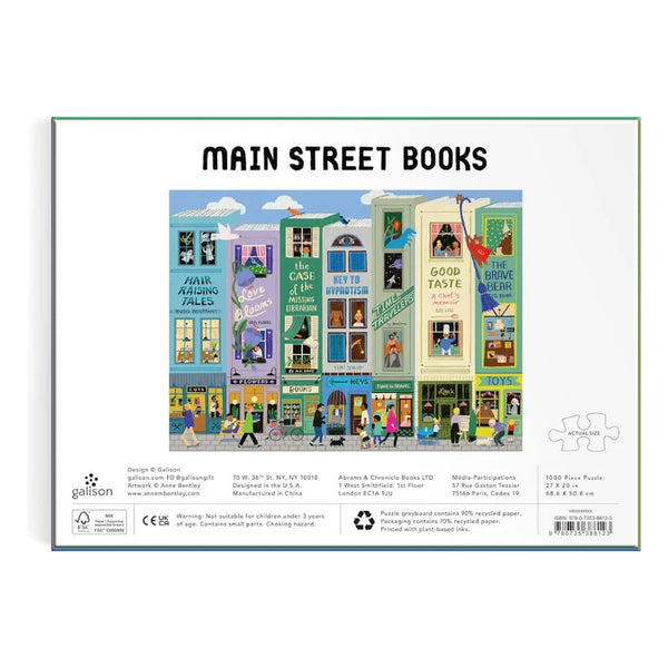 Main Street Books Puzzle - 1000pcs - Galison