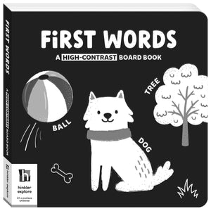 First Words A High-Contrast Board Book - Kids Book