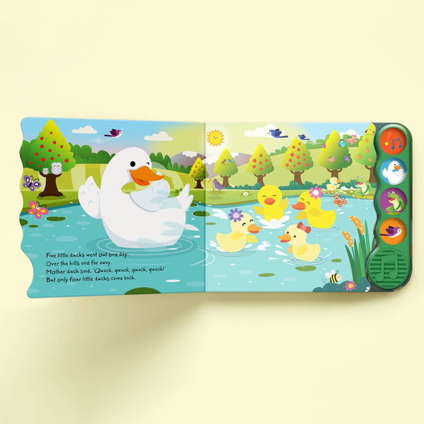 Five Little Ducks Sound Book - Kids Book