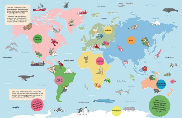 Spot It! World Atlas A Look-and-Find Book - Kids Book