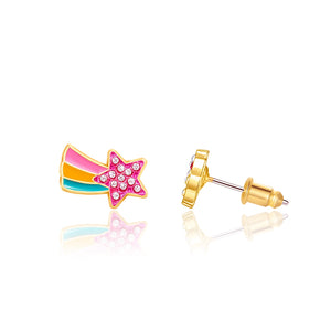 Crystal Shooting Star Cutie Stud Earrings - Girl Nation