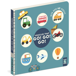 Turn and Learn: Vehicles that Go! Go! Go! - Kids Book - Hardie Grant